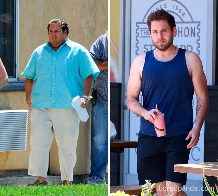 Gambar kuruskan badan sebelum dan selepas 8