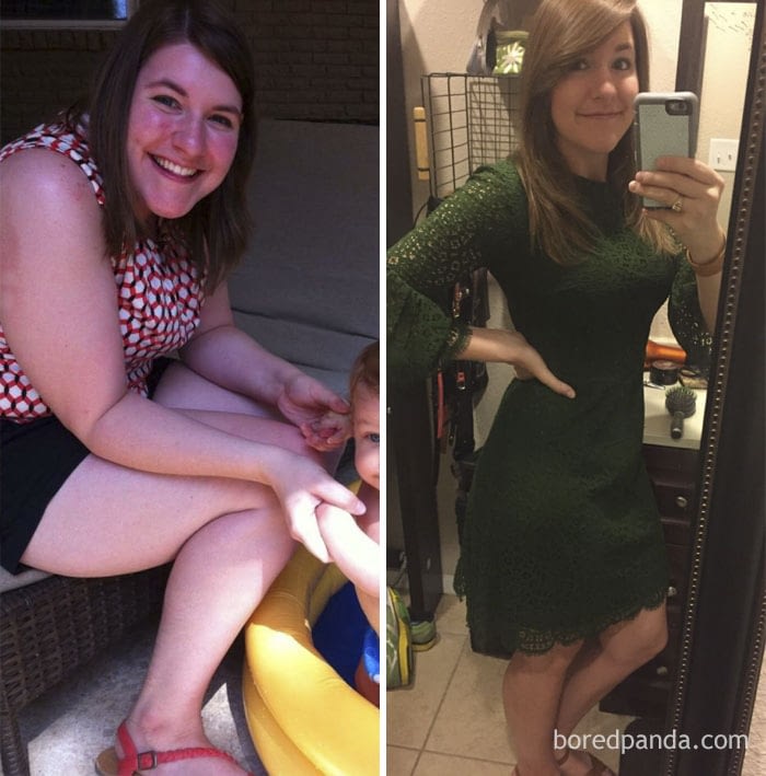 Gambar kuruskan badan sebelum dan selepas 10